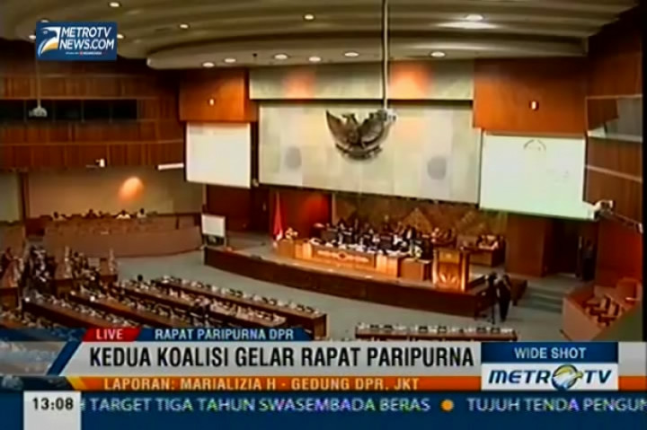 Sidang Paripurna Dua Kubu dengan Pembahasan yang Berbeda
