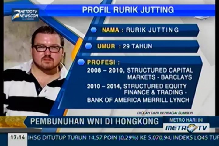 Profil Rurik Jutting, Tersangka Pembunuhan WNI di Hong Kong 