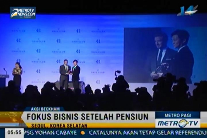 David Beckham Hadiri Peluncuran Produk Whiskey Terbaru Korsel