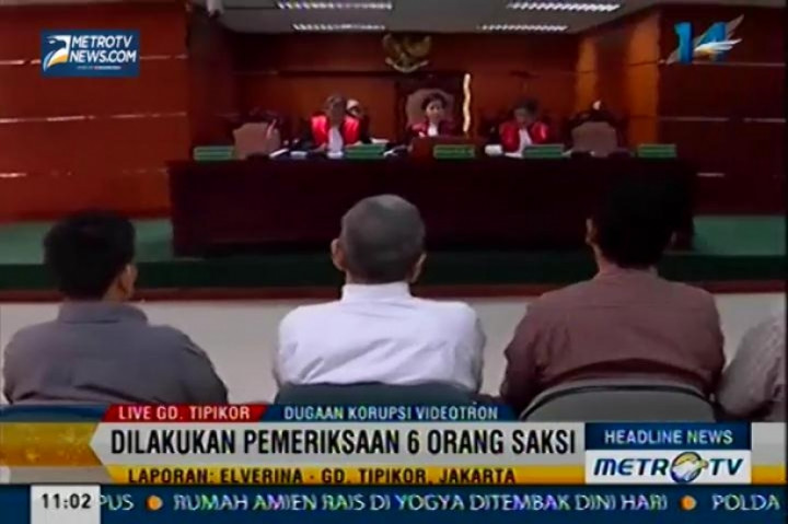 Riefan Avrian Jalani Sidang Pemeriksaan Saksi Kasus Videotron