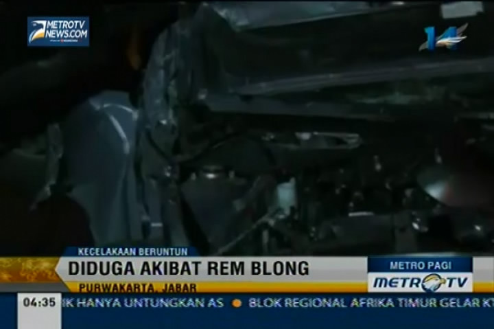 16 Kendaraan Terlibat Tabrakan Beruntun di Tol Cipularang 