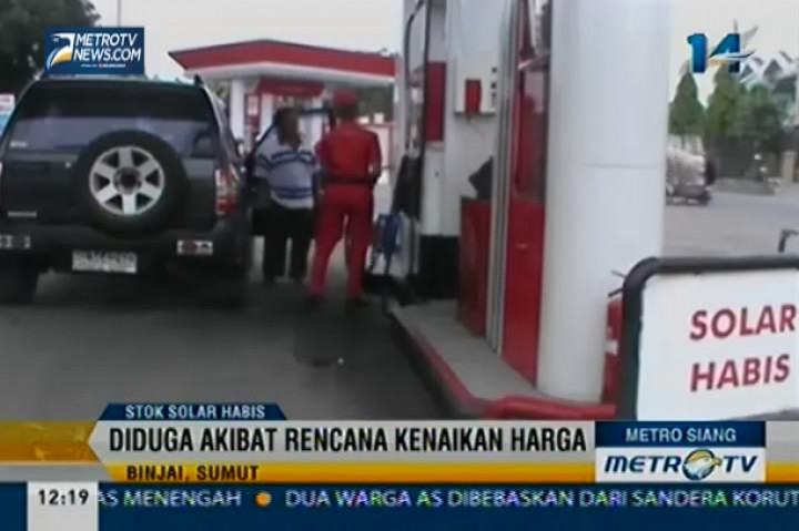 Sejumlah SPBU di Sumut Kehabisan Solar