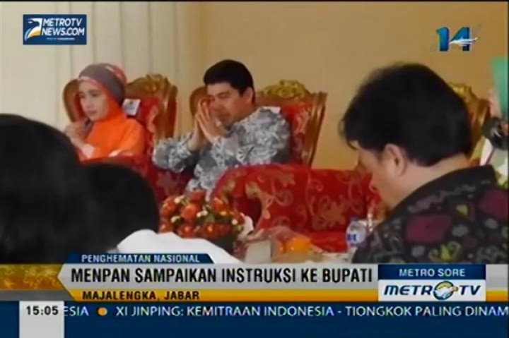 Yudi Krisnandi Sampaikan Langsung Gerakan Penghematan Nasional 