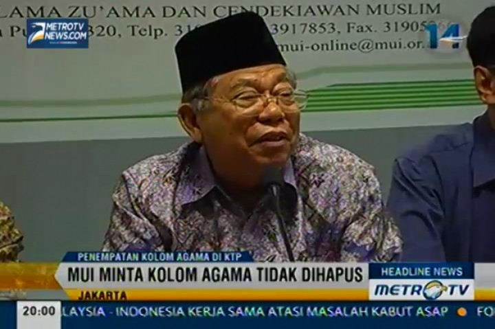 MUI Minta Kolom Agama di KTP tidak Dihapus 