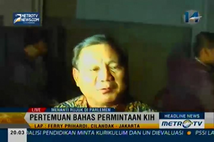 Pertemuan KMP Akan Membahas Permintaan KIH 