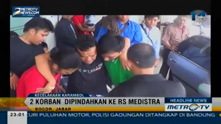 Dua Korban Kecelakaan di Puncak Dipindahkan Ke RS Medistra