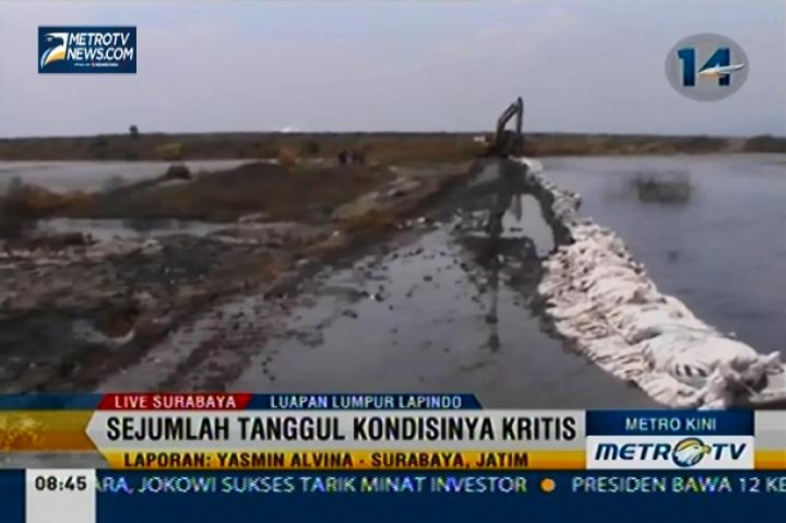 Musim Hujan, Tanggul Lumpur Lapindo Kritis
