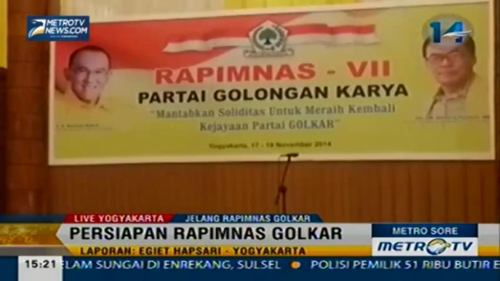 Persiapan Rapimnas Golkar