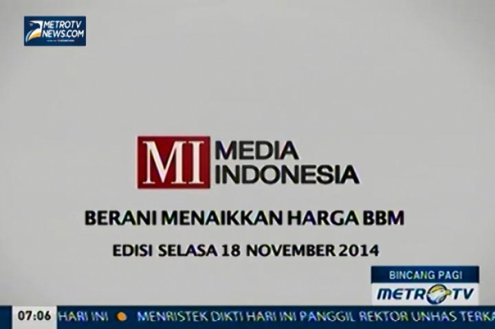 Berani Menaikkan Harga BBM