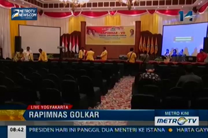 Rapimnas Golkar ke-7 akan Dibuka Pukul 09:00 