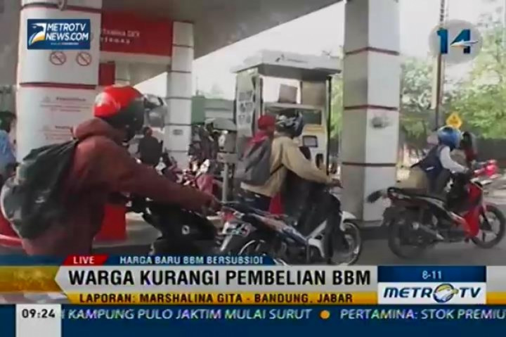 Pascakenaikan BBM, Warga Kurangi Pembelian BBM