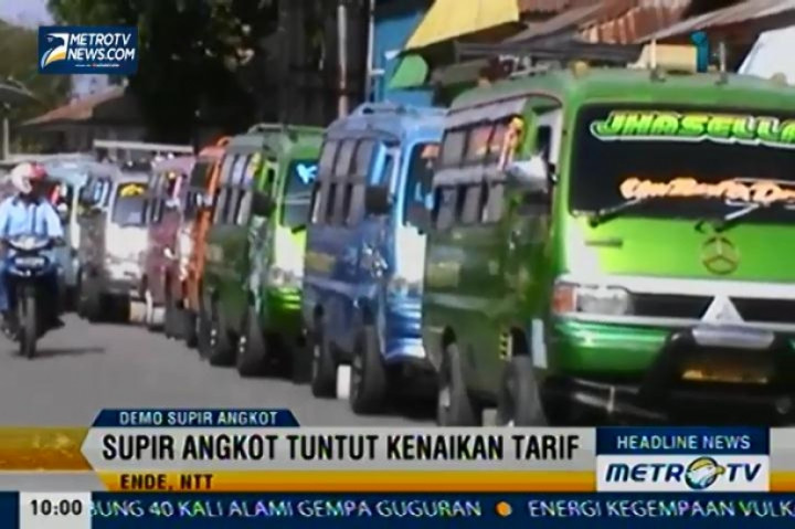 Angkutan Perkotaan dan Pedesaan di Kab. Ende Lakukan Aksi Mogok