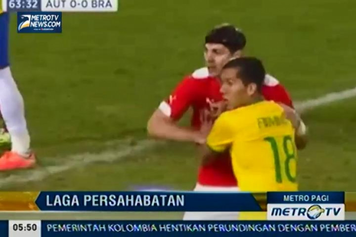 Brasil Bungkam Austria 2-1 dalam Laga Persahabatan