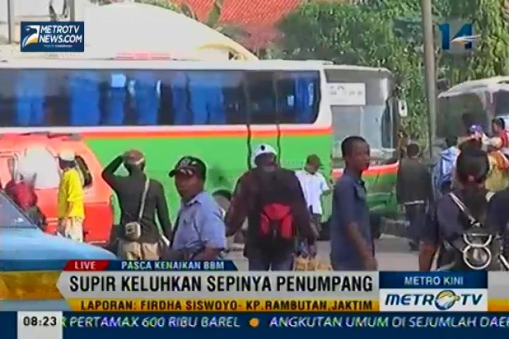 Pascakenaikan BBM, Sopir Keluhkan Sepinya Penumpang