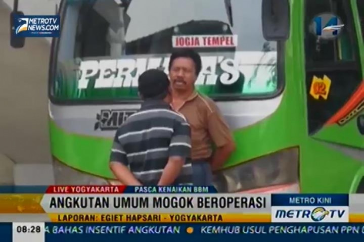 Sejumlah Angkutan Umum di Yogyakarta Mogok Beroperasi