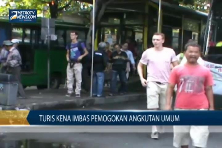Turis pun Ikut Kena Imbas Aksi Mogok Angkutan Umum