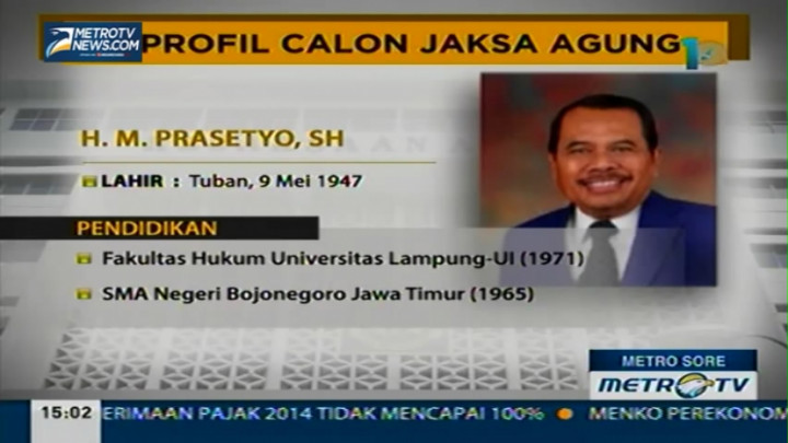 Inilah Profil Jaksa Agung HM Prasetyo