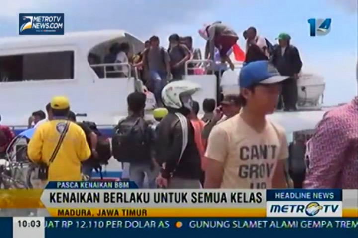 Pascakenaikan BBM, Harga Tiket Kapal Cepat di Madura Naik 15%