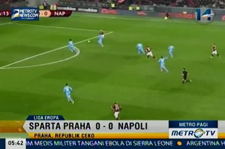 Napoli Bermain Kaca Mata dengan Sparta Praha pada Ajang Liga Eropa
