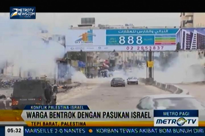 Pasukan Keamanan Israel Terlibat Bentrok dengan Warga Palestina