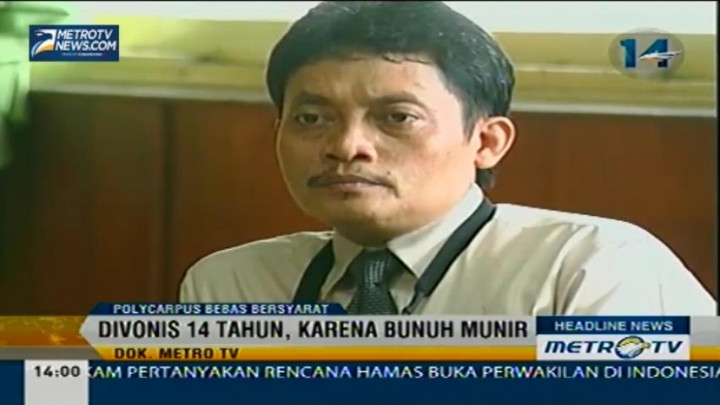 Hari Ini, Terpidana Kasus Pembunuhan Munir Dibebaskan Bersyarat 
