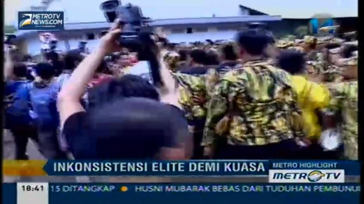Metro Highlight: Inkonsistensi Elit Demi Kuasa