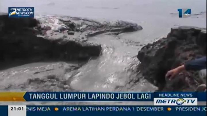 Tanggul Lumpur Lapindo Jebol Lagi