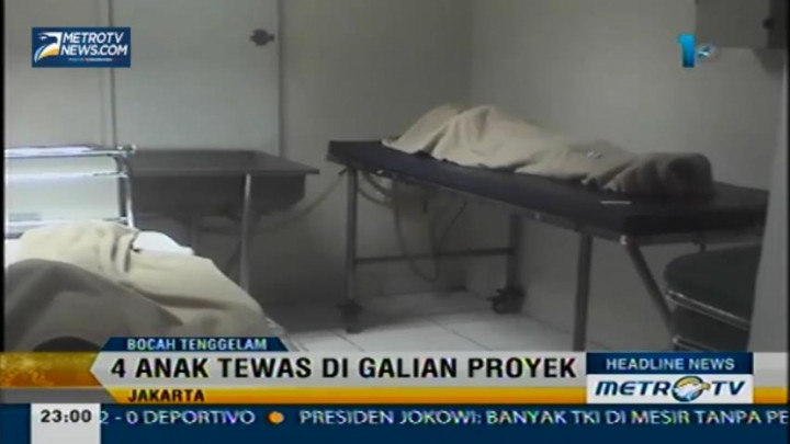 Empat Bocah Tenggelam di Galian Proyek Normalisasi Kali Pesanggrahan