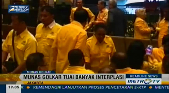 Munas Golkar Tuai Banyak Interpelasi