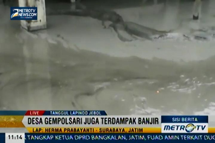 Lumpur Lapindo Meluap ke Permukiman Warga