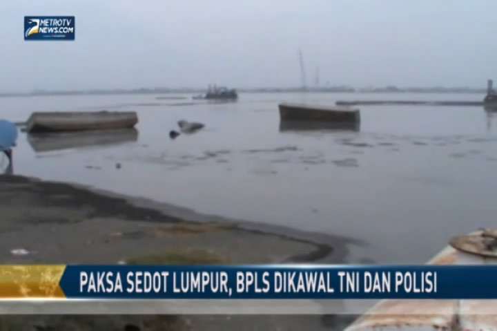 Paksa Sedot Lumpur, BPLS Dikawal TNI dan Polisi