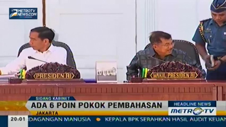 Sidang Kabinet Paripurna Bahas Enam Poin Pokok