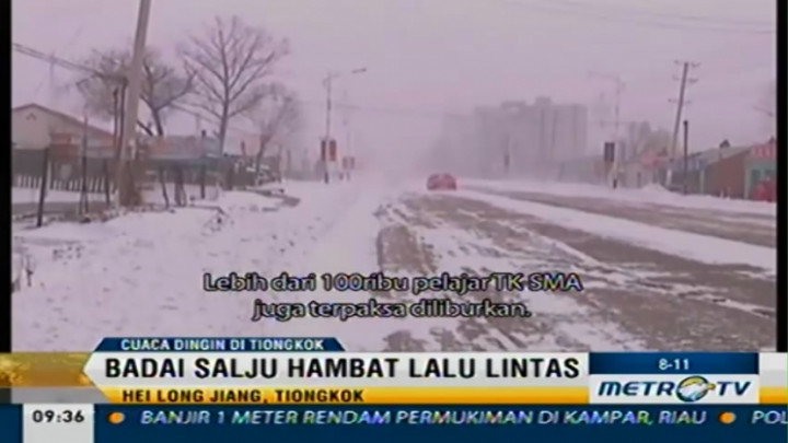 Xinwen: Cuaca Dingin di Tiongkok