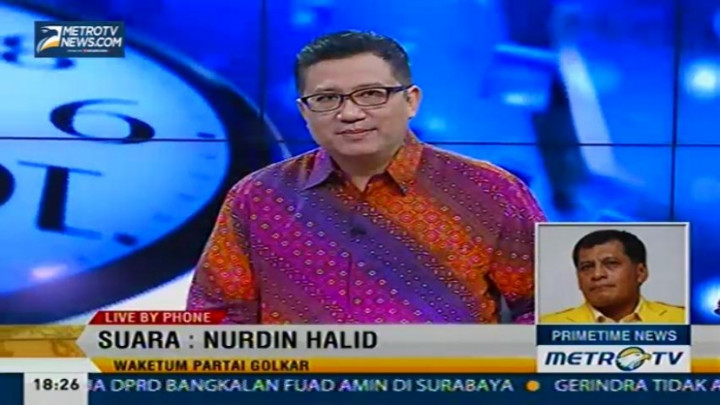 Nurdin Halid: Tidak Ada Wewenang Munas Golkar Menolak Perppu Pilkada