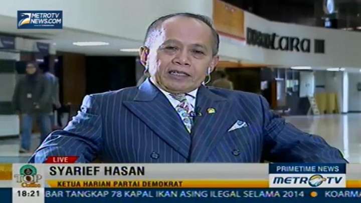 Syarief Hasan: Demokrat Dukung Paket Pimpinan KMP, Imbalannya KMP Dukung Perppu