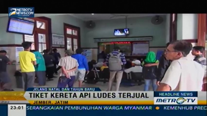 Jelang Natal dan Tahun Baru, Tiket KA di Jember Ludes Terjual