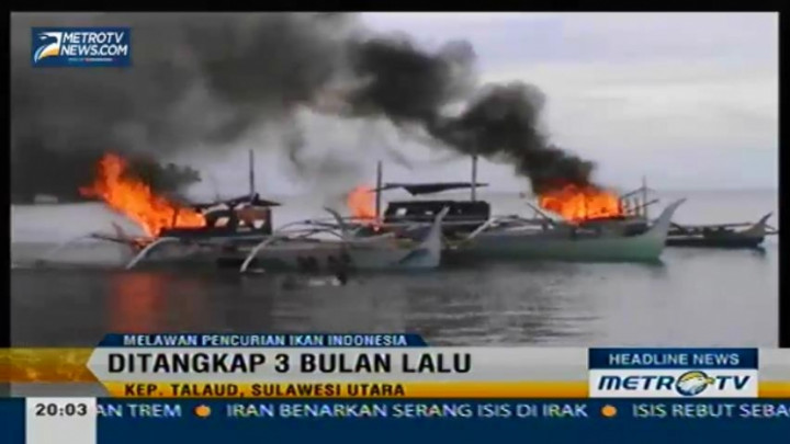 Tiga Perahu Nelayan Filipina Dibakar dan Ditenggelamkan