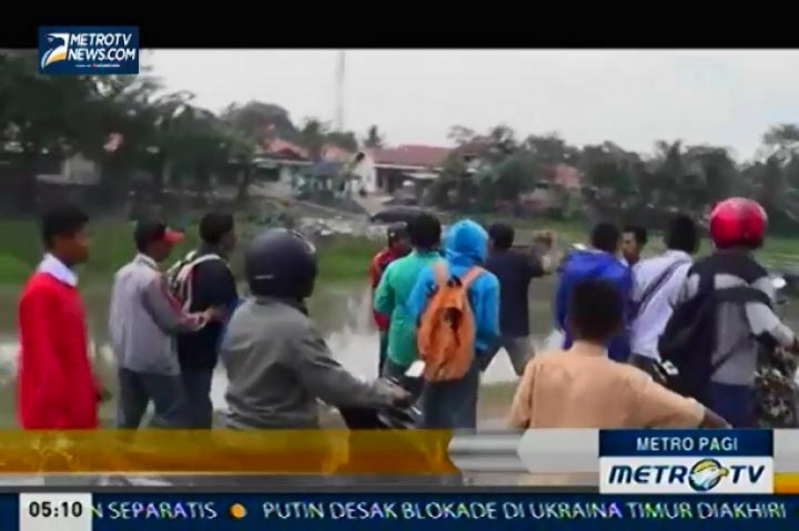 Kesal dengan Aksi Tawuran Pelajar, Warga Kejar Pelajar yang Terlibat