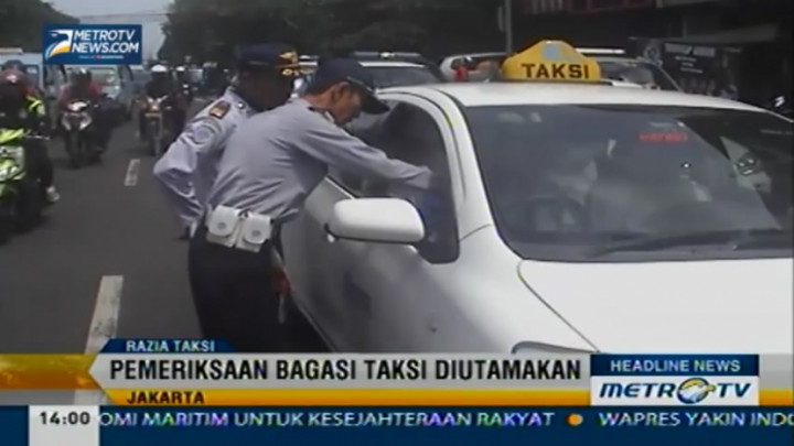Polantas dan Dishub DKI Gelar Razia Taksi 