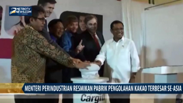 Menteri Perindustrian Resmikan Pabrik Pengolahan Kakao Terbesar se-Asia