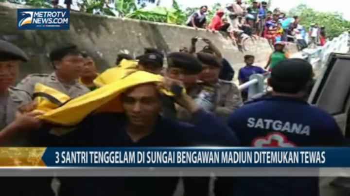 3 Santri Tenggelam Ditemukan Tewas