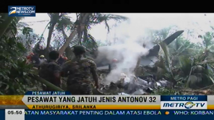 Akibat Cuaca Buruk, Pesawat AU Srilanka Jatuh