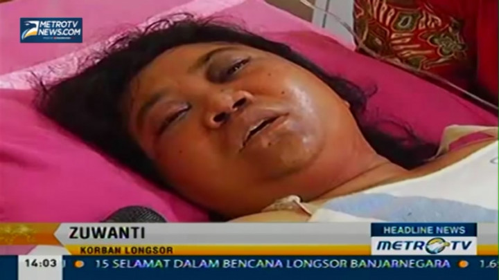 Zuwanti Ceritakan Detik-detik Longsor Banjarnegara