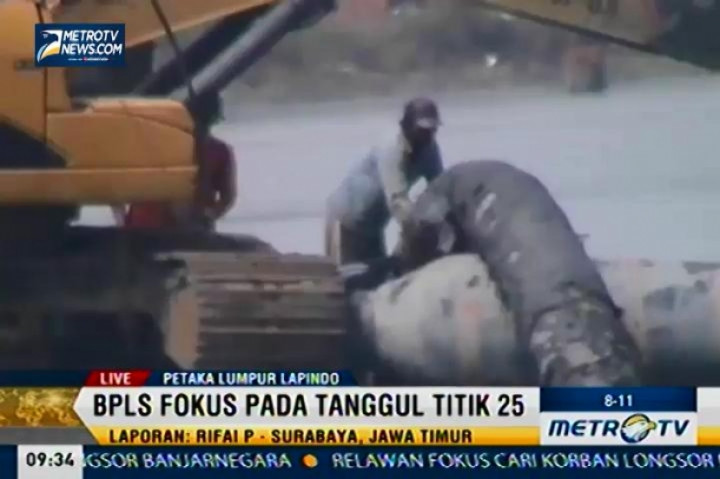 Upaya Penyedotan Lumpur ke Sungai Porong Membuahkan Hasil