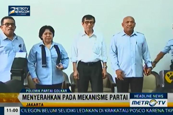 Menkumham Kembalikan Penyelesaian Konflik Partai Golkar Melalui Mekanisme Partai