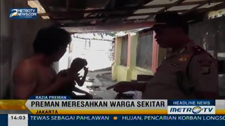 Polisi Razia Preman dan Pengamen di Wilayah Senen