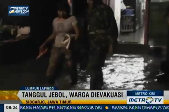 Lumpur Lapindo Terjang 24 Rumah di Gempolsari