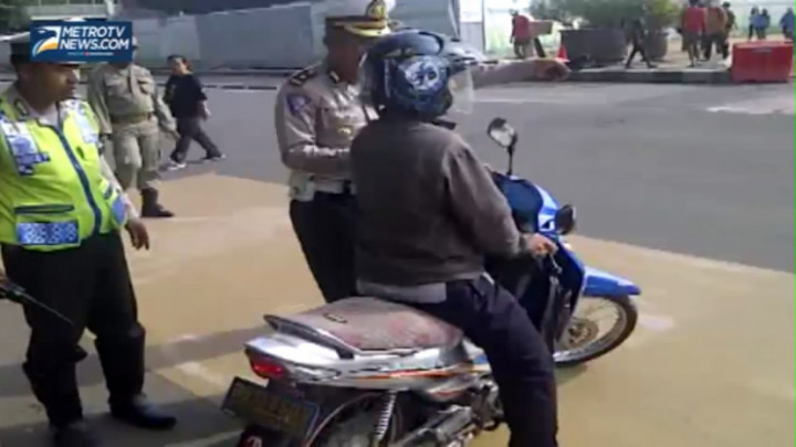 Dilarang Masuk Jalan Protokol, Sebagian Pengendara Motor Belum Tahu