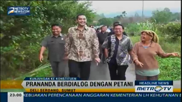 Prananda Paloh Berdialog dengan Para Petani di Deli Serdang