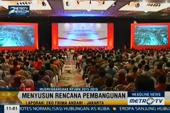 Presiden Joko Widodo Buka Musyawaran Rencana Pembangunan Nasional (MUSRENBANGNAS)